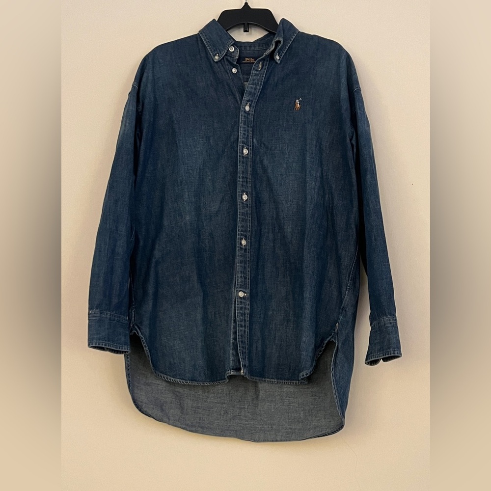 Ralph Lauren Denim Button Down Size L